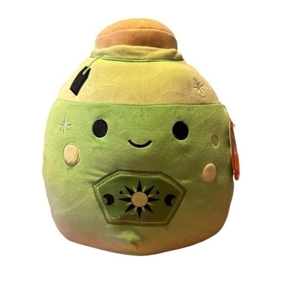 Squishmallows 12" Livingston Neon Green Potion with Label Plush